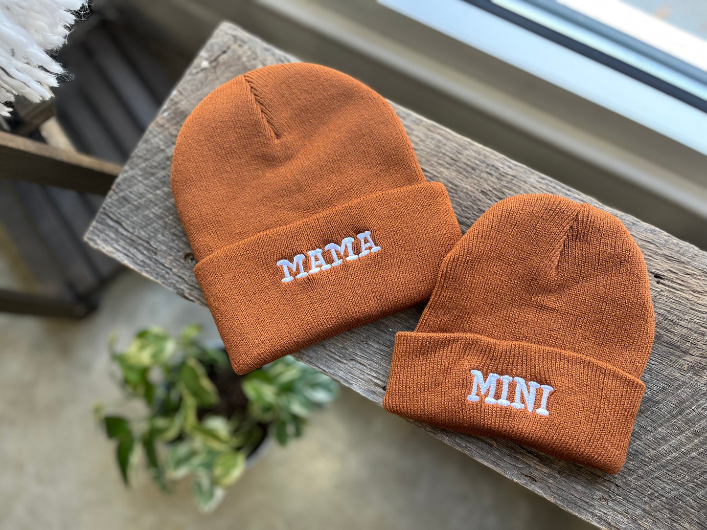 Mini Tobaggan Beanie - Caramel