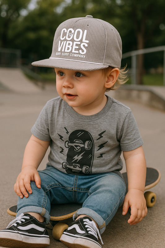 Cool Vibes Grey Hat - Toddler