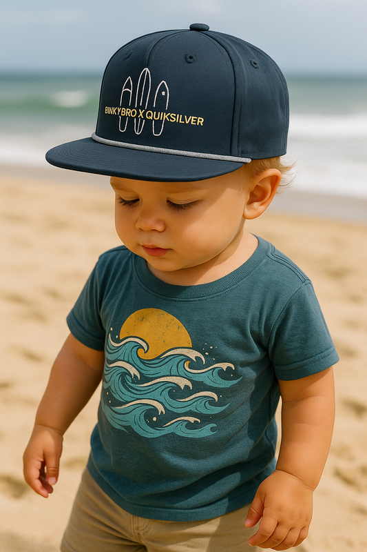 X QUIKSILVER Navy Hat - Infant