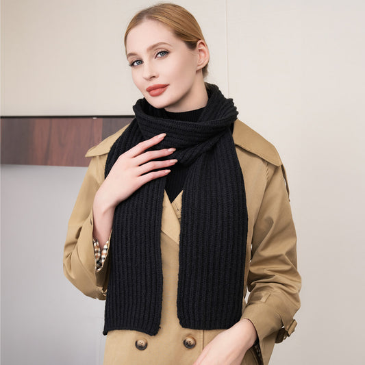 Chunky Oblong Scarf - Black