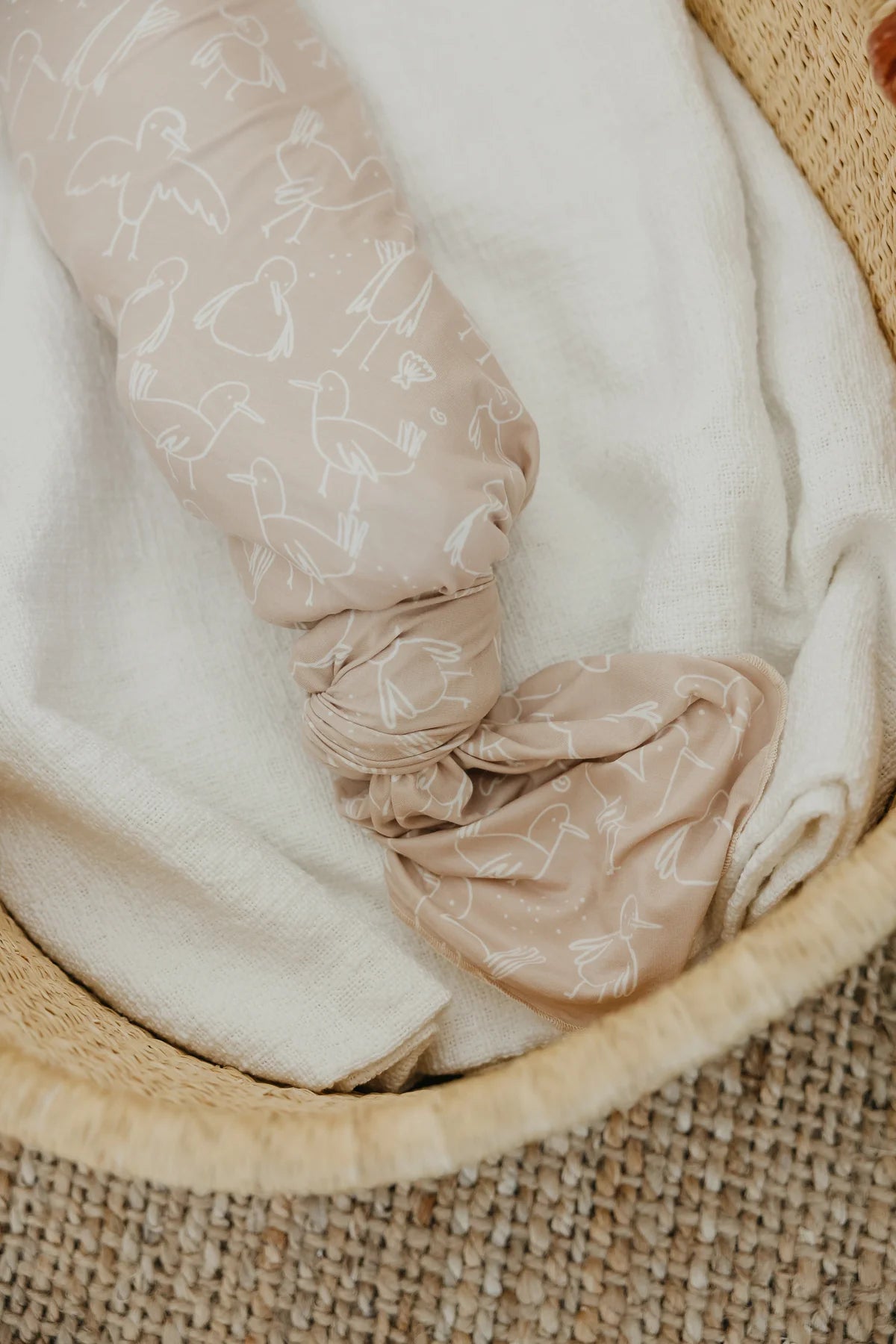 Knit Swaddle Blanket - Sandy