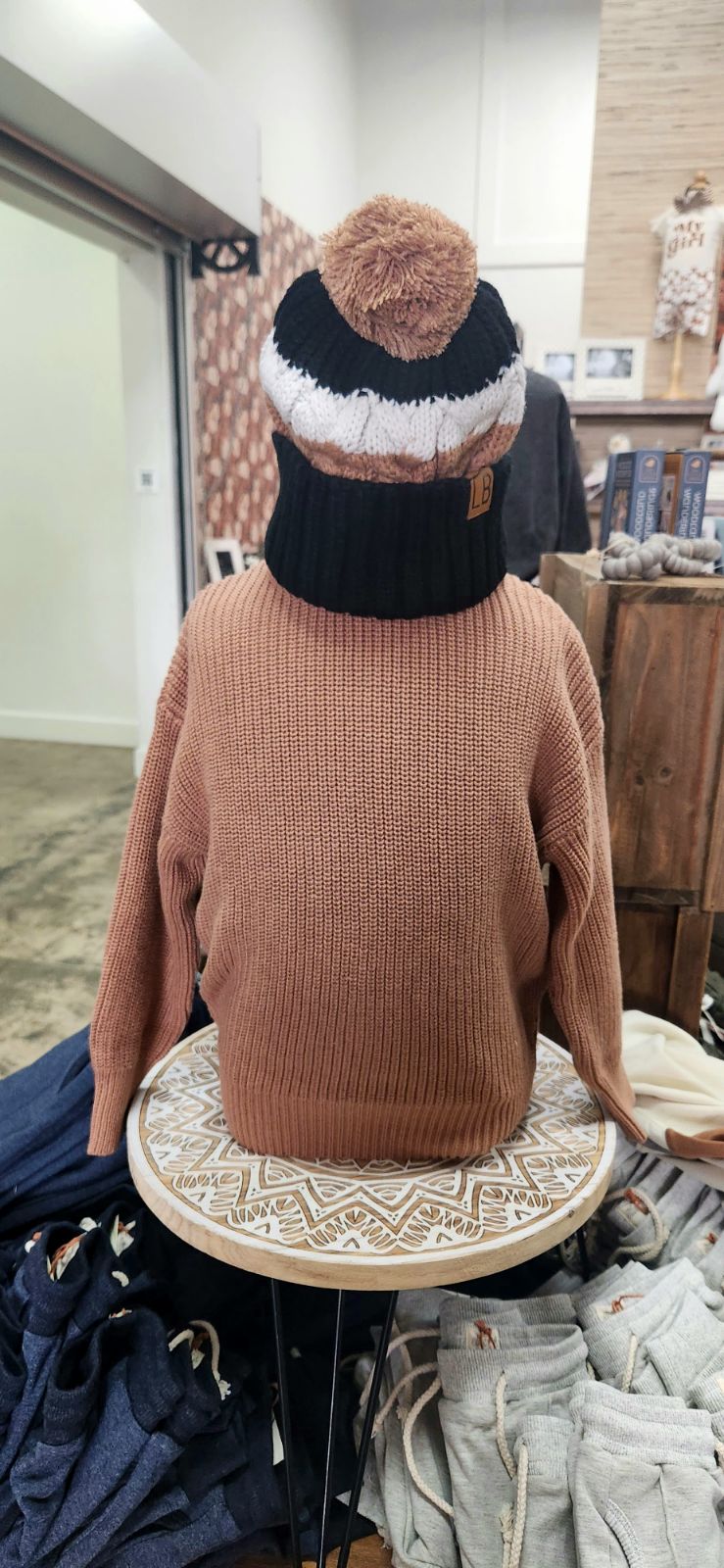 Little Bipsy Chunky Knit Sweater - Nutmeg