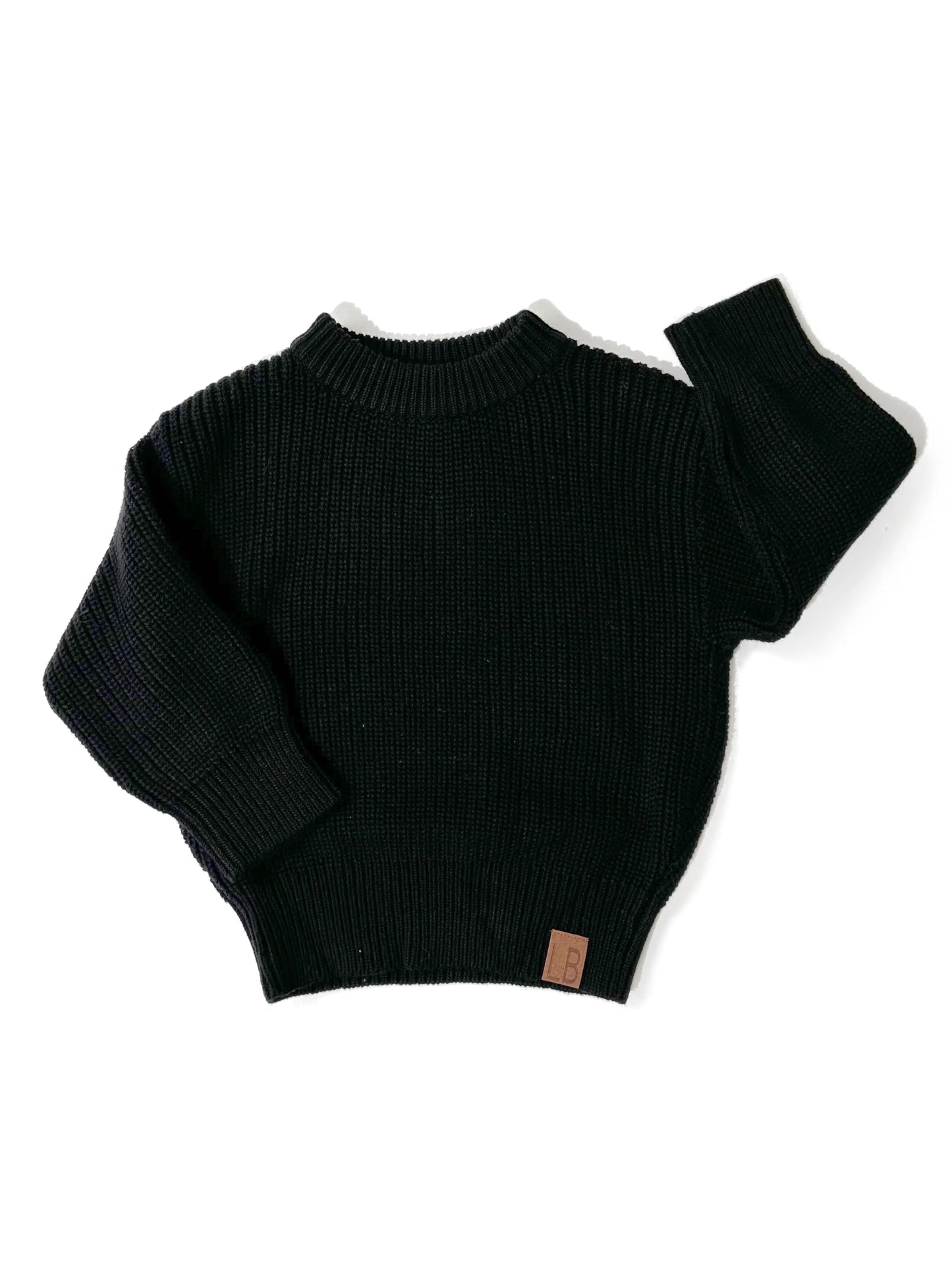 Little Bipsy Chunky Knit Sweater - Black