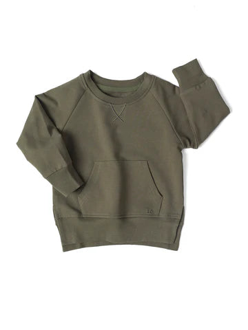 Pocket Pullover - Dark Moss