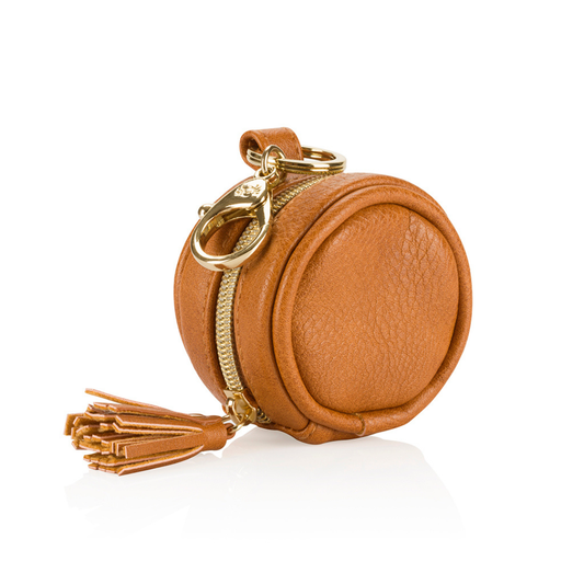 Diaper Bag Charm Pod Keychain - Cognac