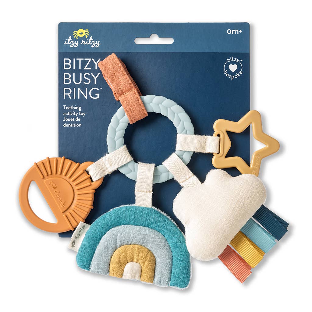 Bitzy Busy Ring Teething Activity Toy - Farm