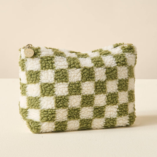 Teddy Pouch - Check Green