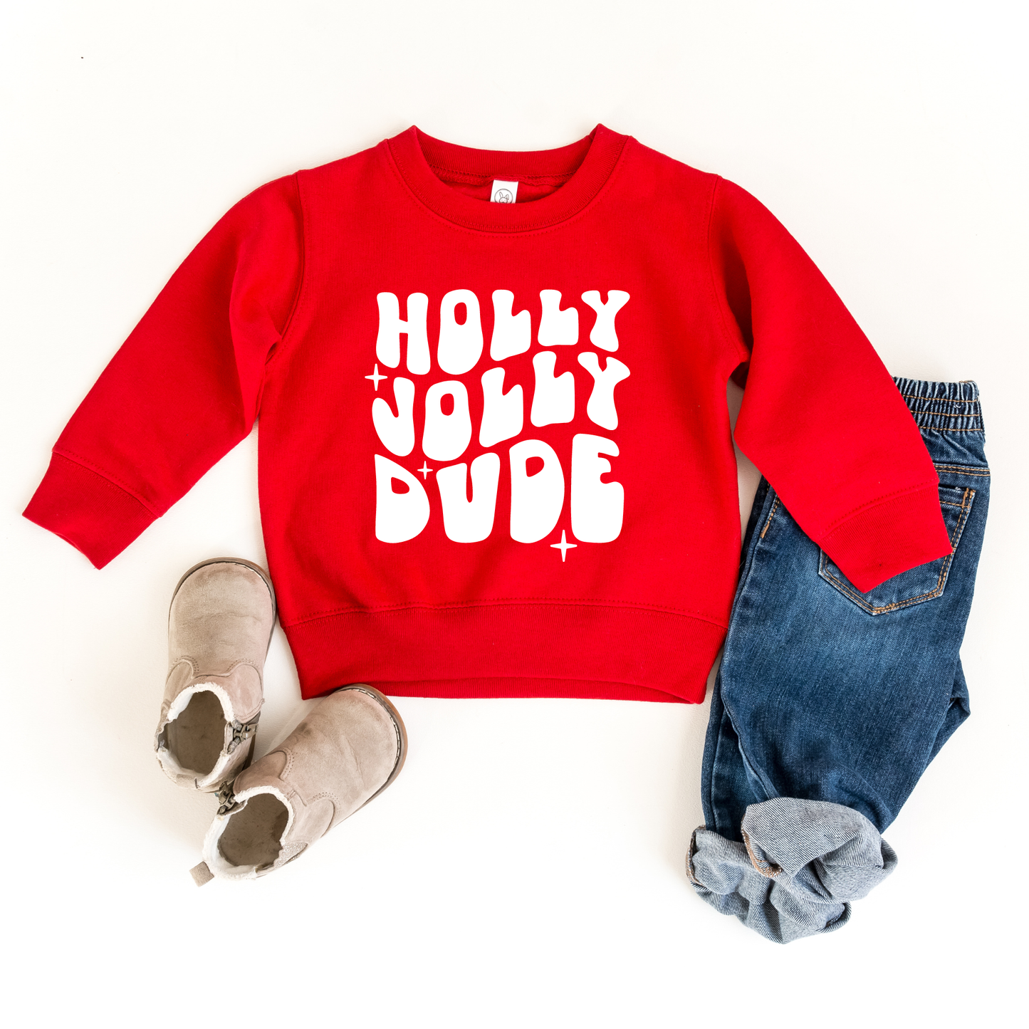 Holly Jolly Dude - Toddler sweatshirt