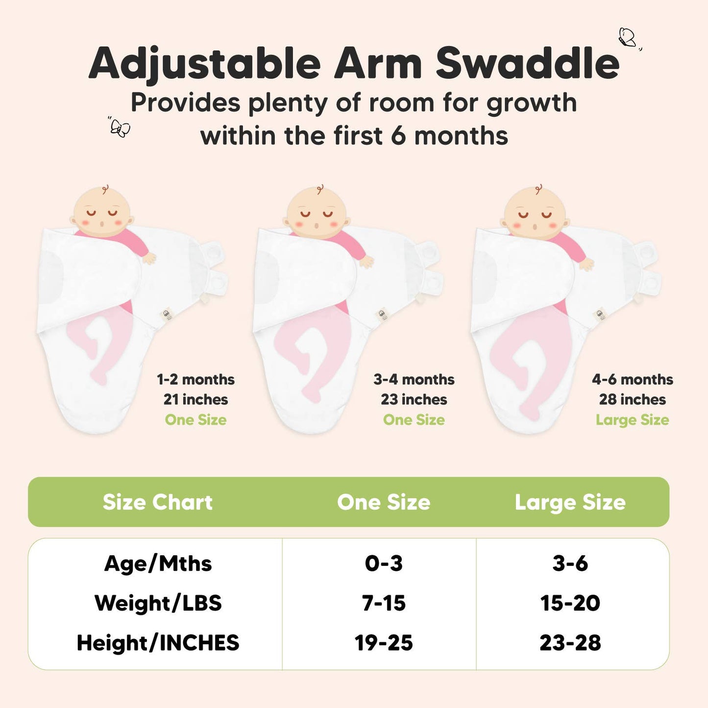 Soothe Baby Swaddles 0-3M - Cloud Variations