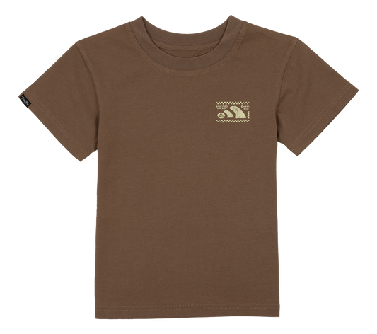Surf Shop Finns Tee - Mocha Brown