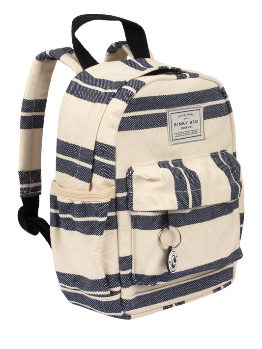 BinkyBro Backpack - Navy Striped