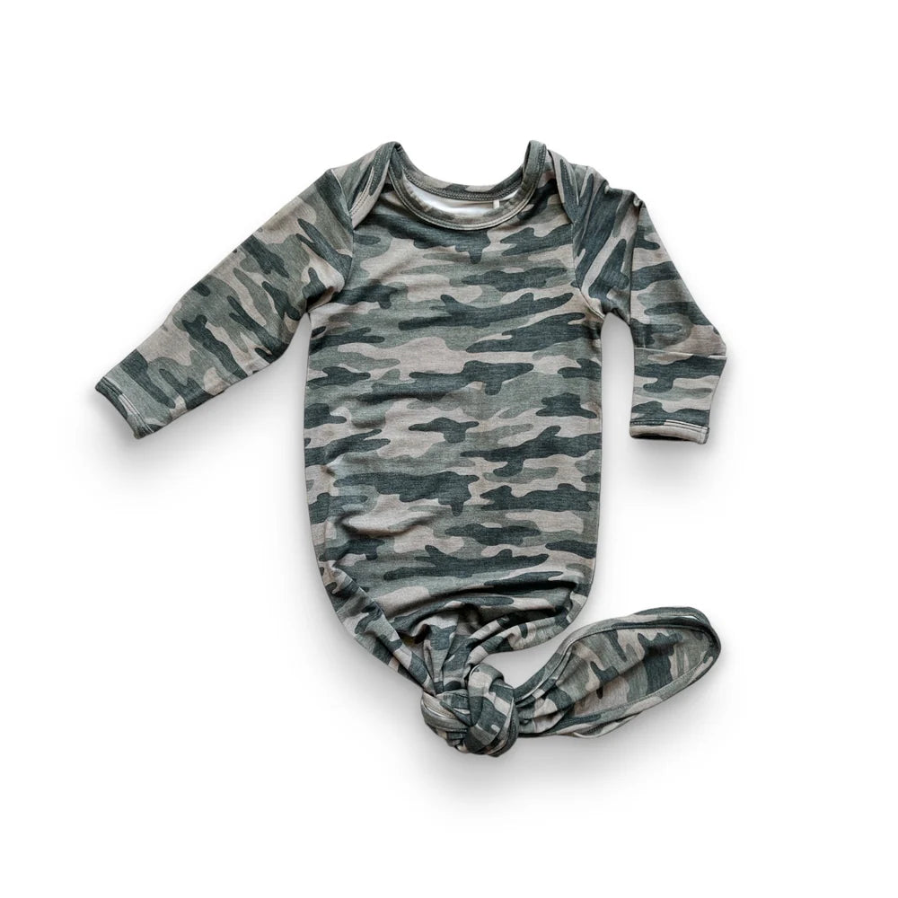 Bamboo Knotted Gown - Camo