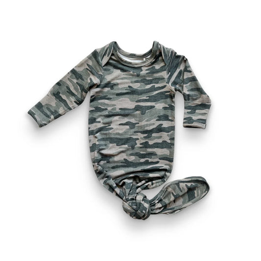 Bamboo Knotted Gown - Camo