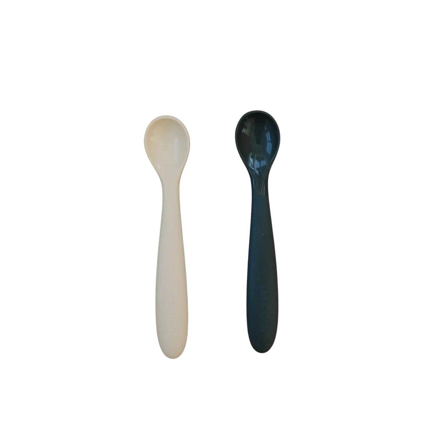 Silicone Spoon Set - Cream + Charcoal
