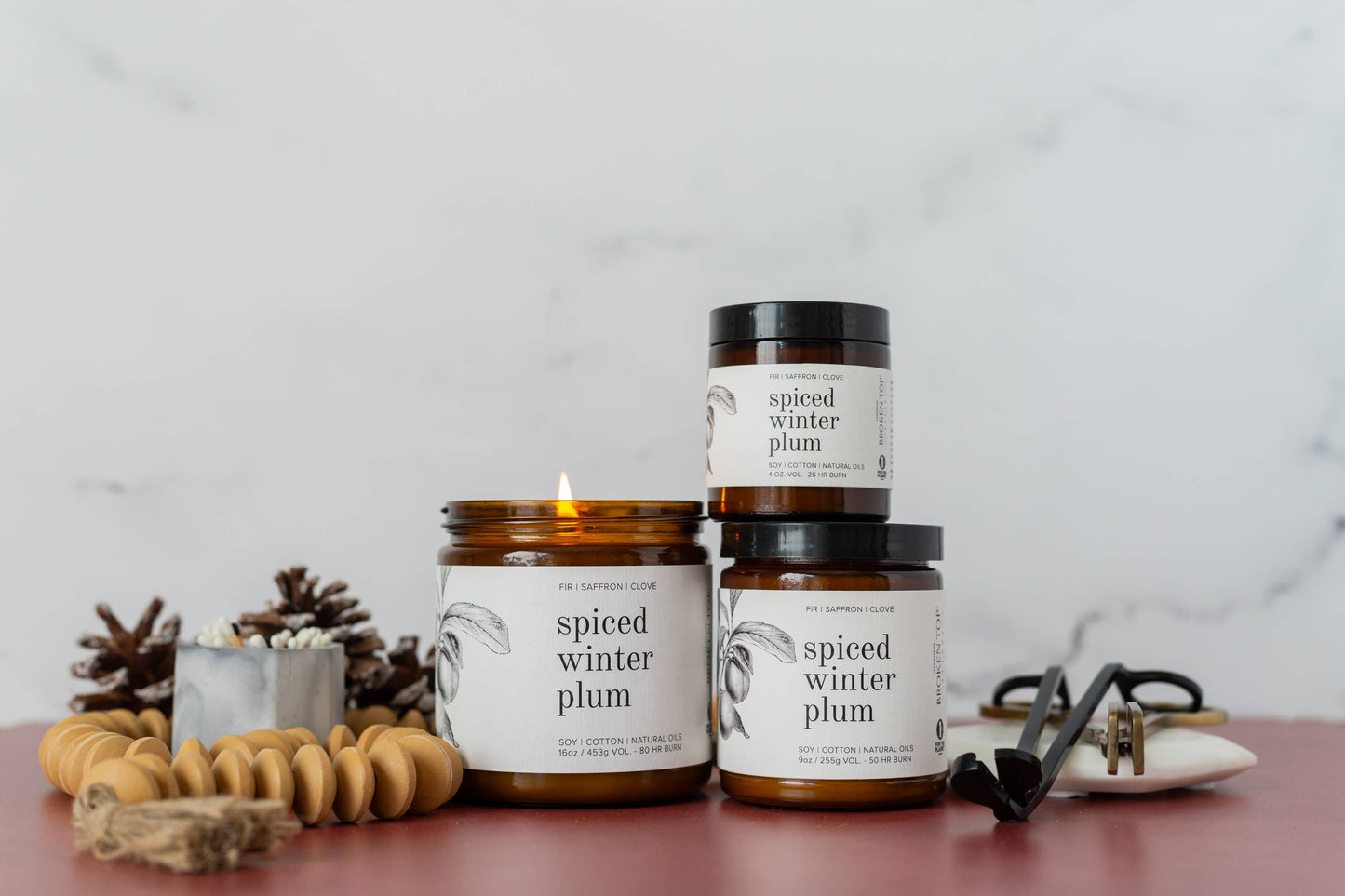 Soy Candle - Spiced Winter Plum