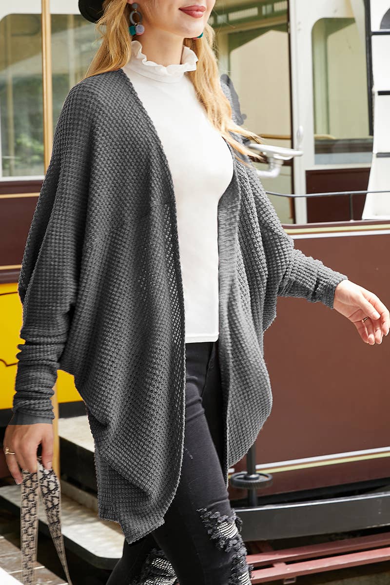 Casual Cardigan - Charcoal