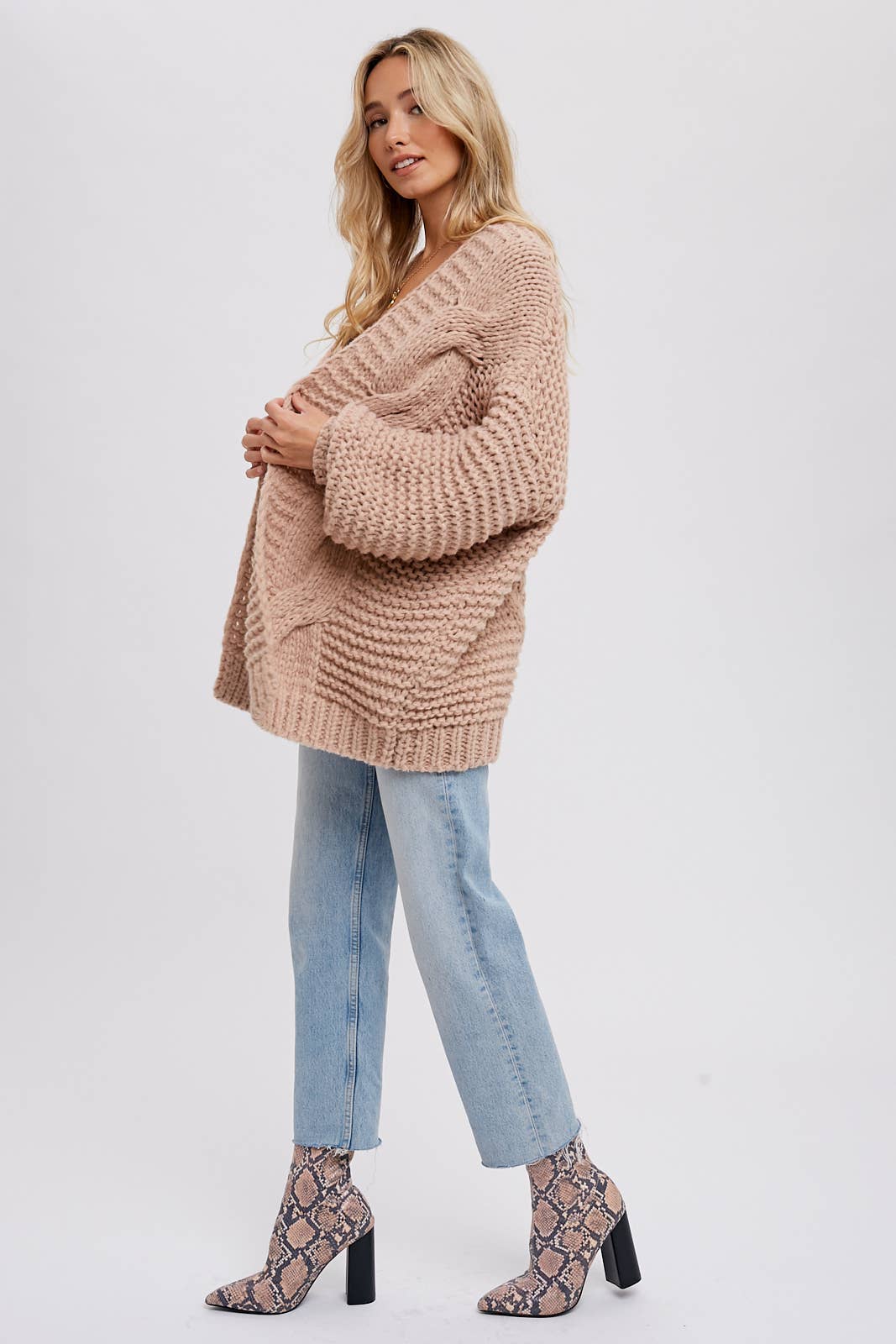 Chunky Cardigan - Latte