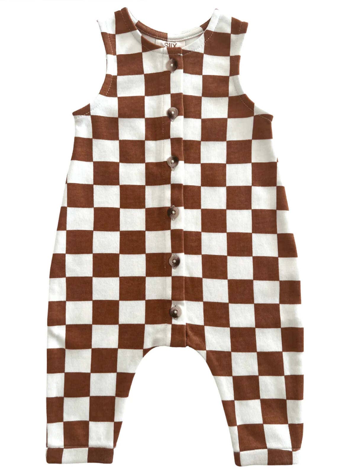 Organic Bay Jumpsuit - Checkerboard