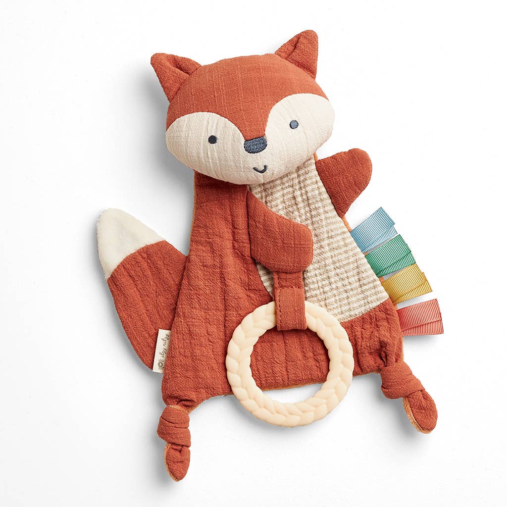 Bitzy Crinkle Sensory Toy with Teether - Fox