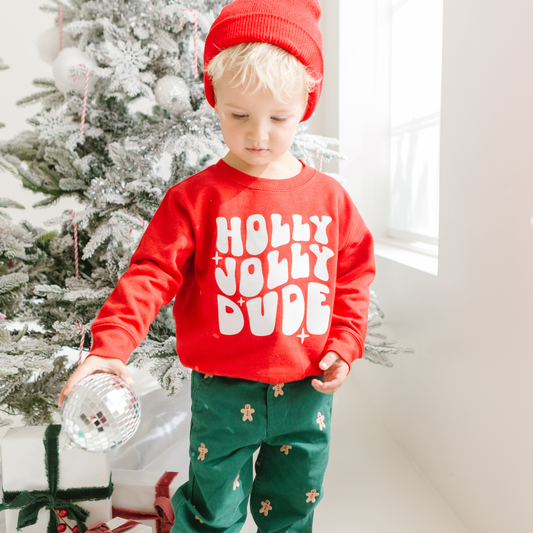 Holly Jolly Dude - Toddler sweatshirt