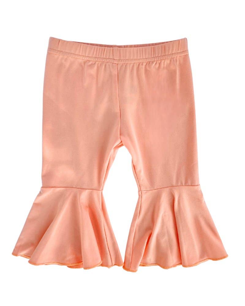 Lina Pleated Bell Bottoms - Peach