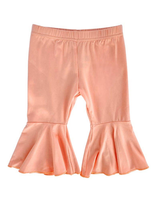 Lina Pleated Bell Bottoms - Peach