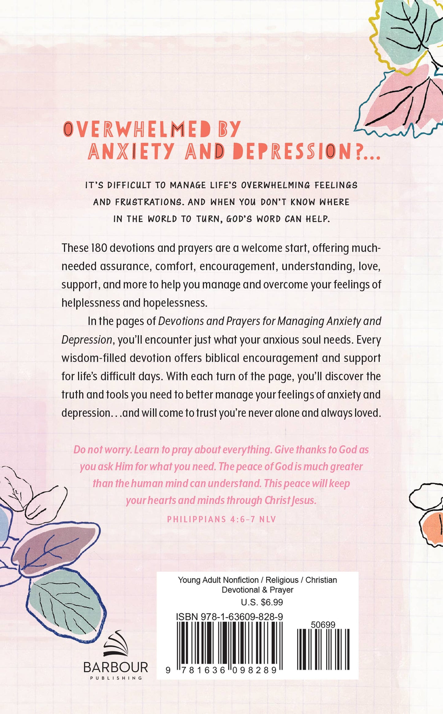 Devotions & Prayers Anxiety & Depression -teen girl