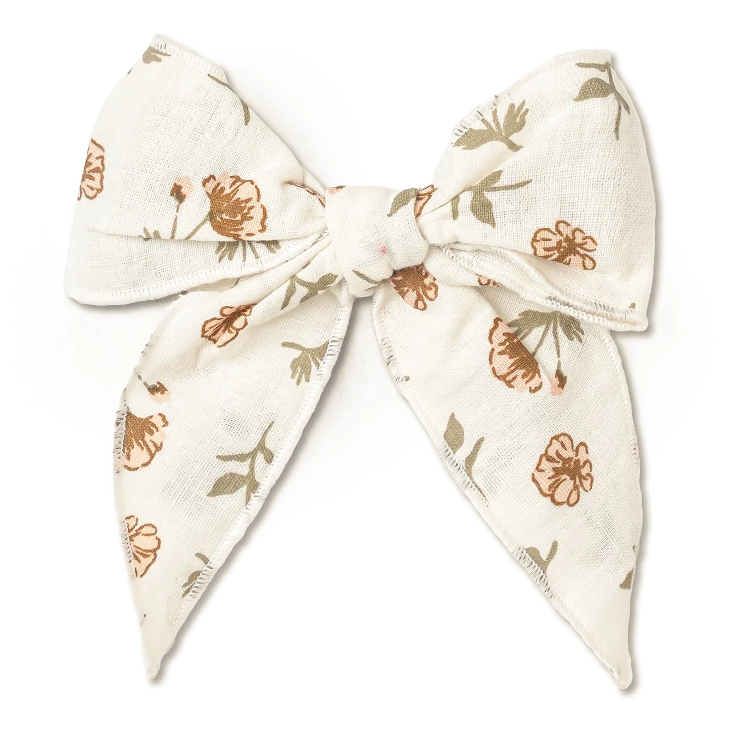 Organic Hair Bow Clip - Fleur