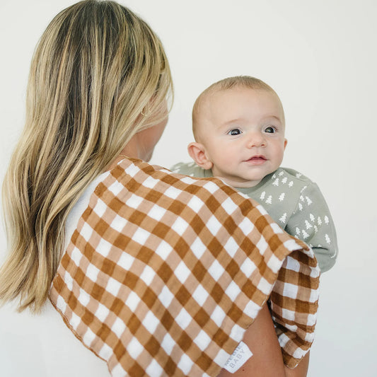 Muslin Burp Cloth - Gingham