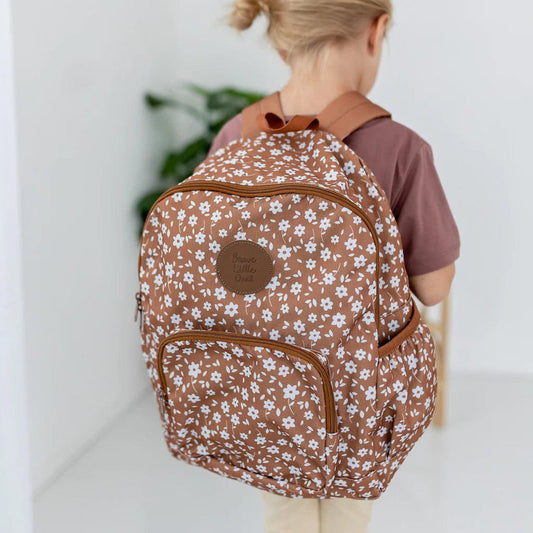 Backpack- Camel Floral