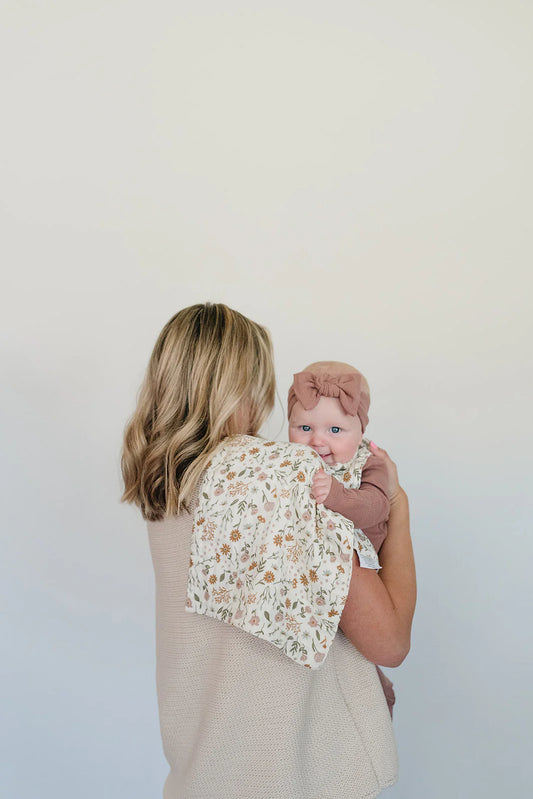 Muslin Burp Cloth - Meadow Floral