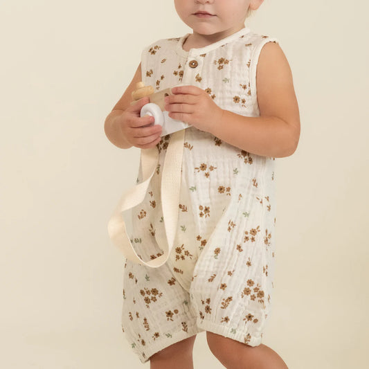 Organic Sleeveless Bubble Romper - Bohemia