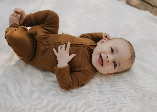 Bamboo Sleeper - Ribbed Russet