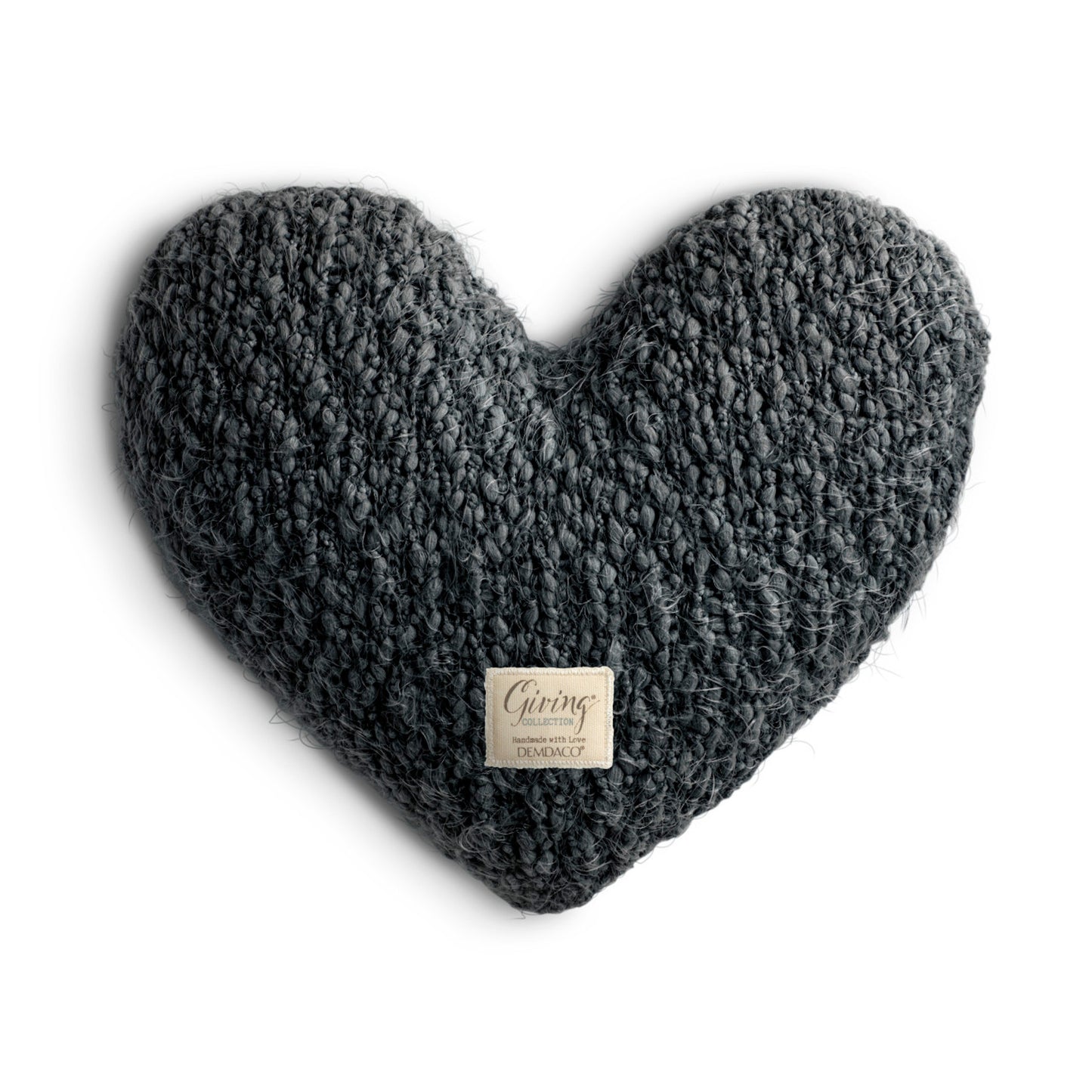 Heart Weighted Pillow - Charcoal