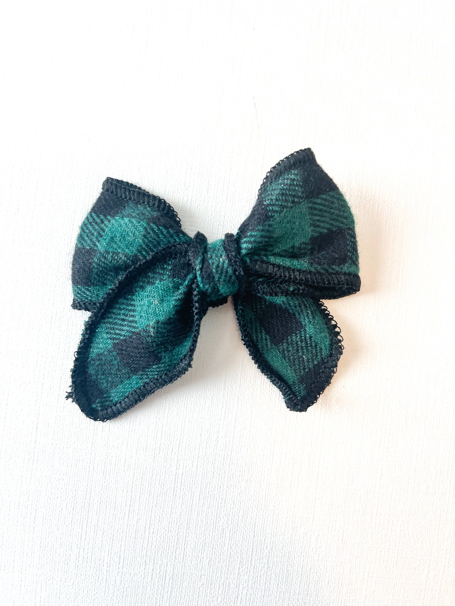 Hunter Plaid Fable Hair Bow