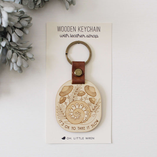 Keychain- Forest Snail