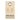 a white tag with gold bar and black text