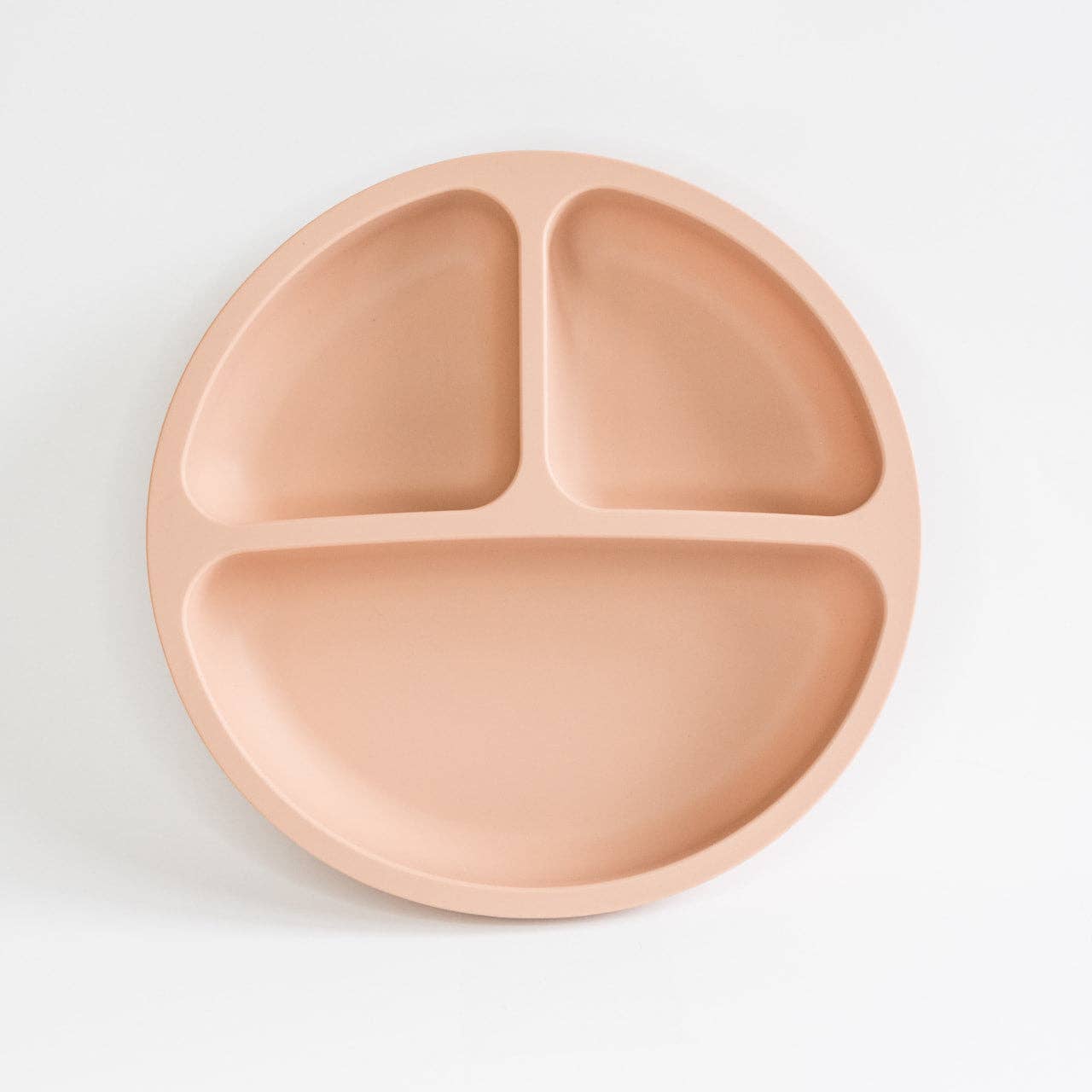Silicone Suction Plate - Apricot