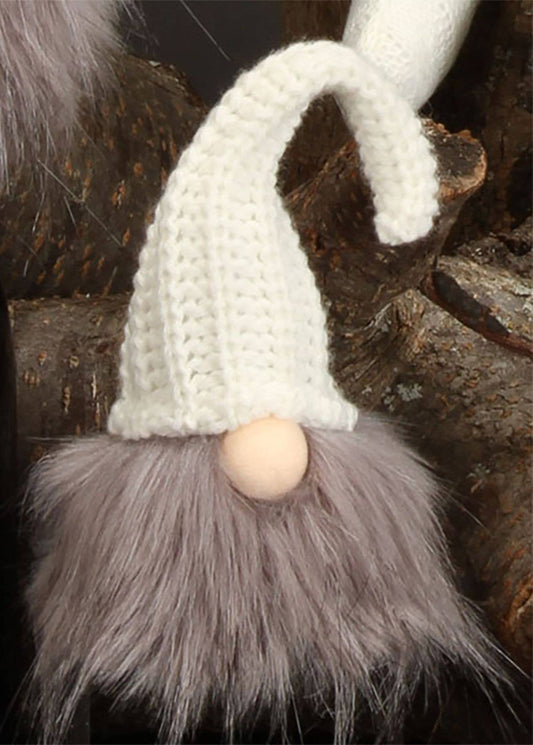 Plush Santa Gnome - Cream Hat