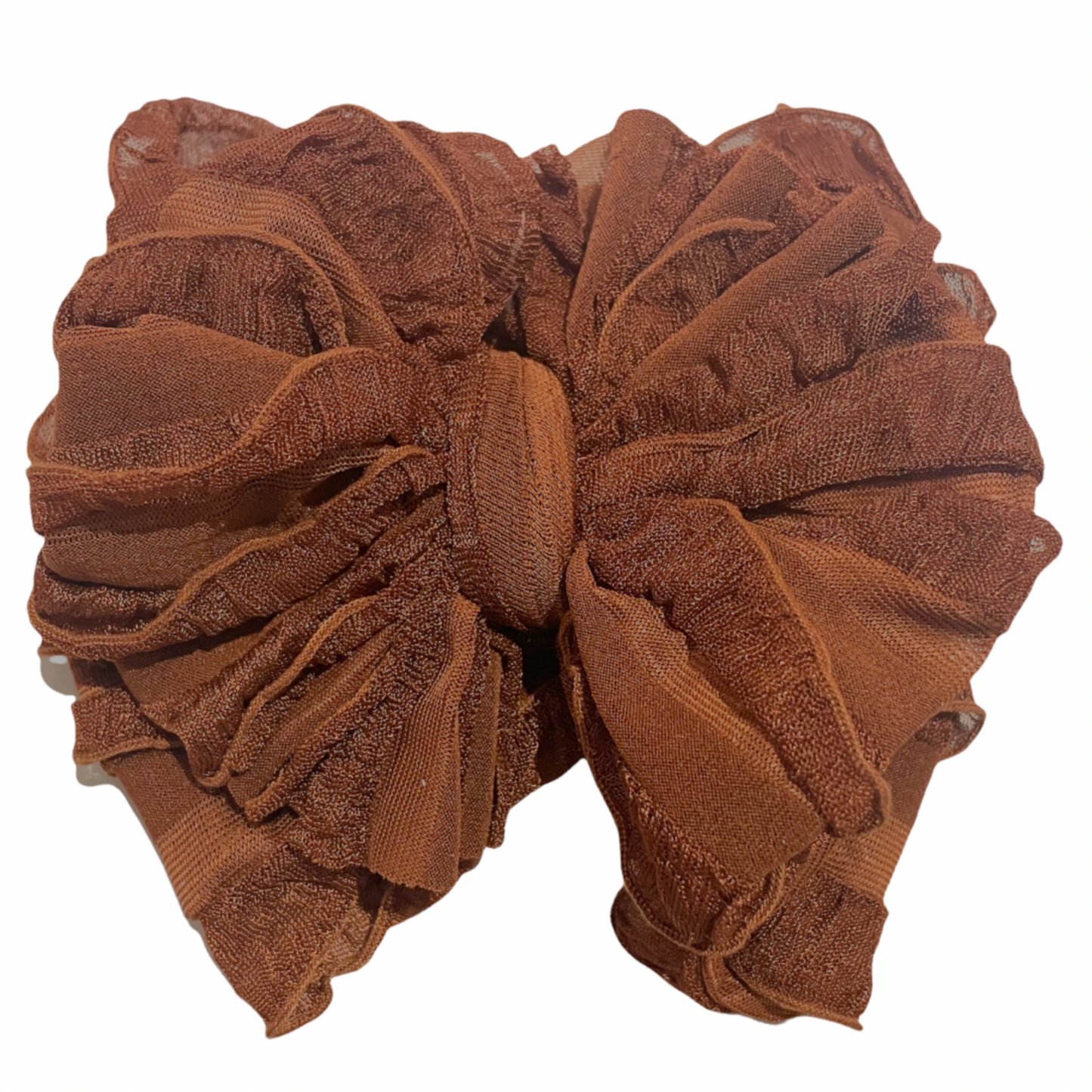 Ruffled Headband | Chestnut