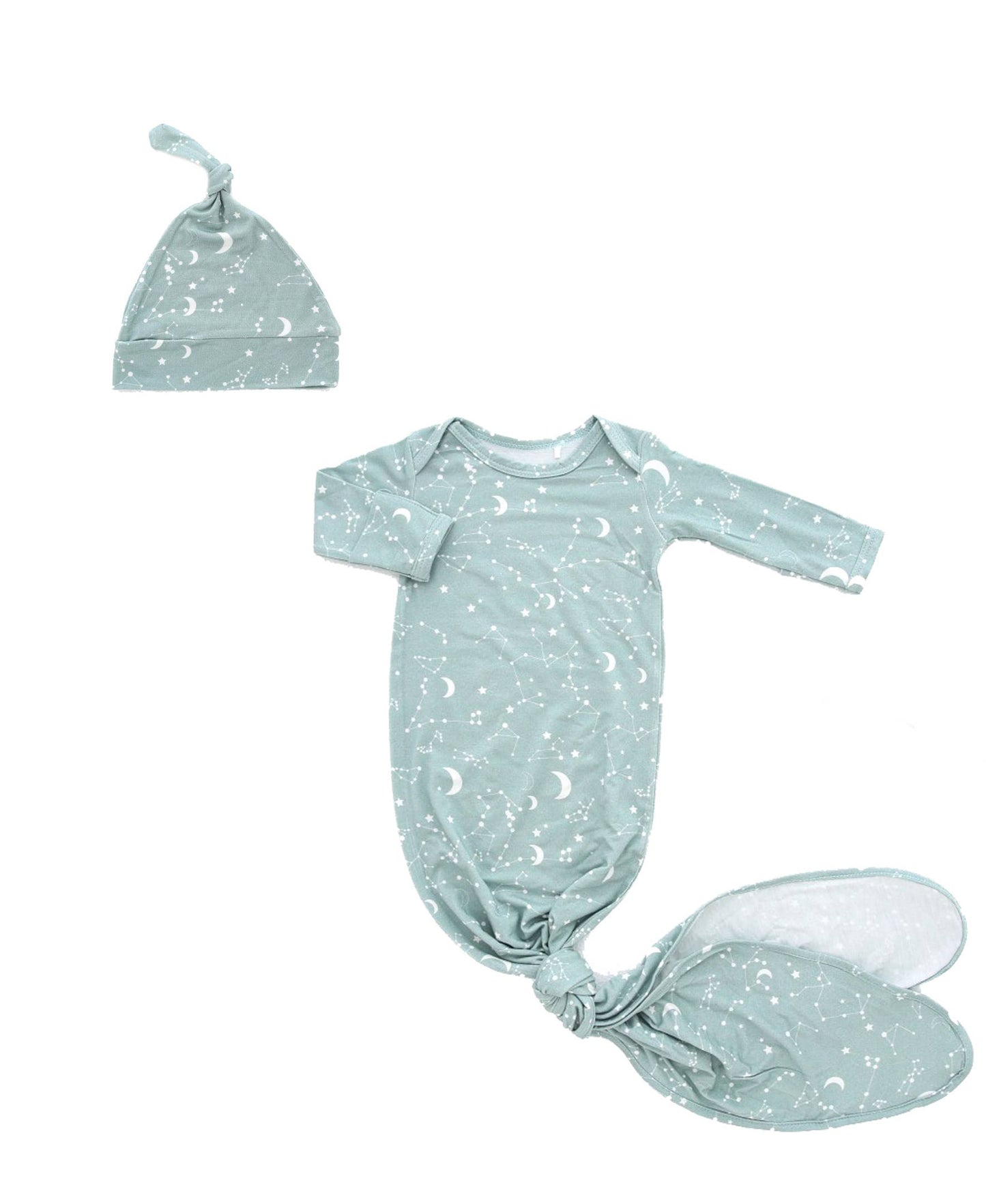 Bamboo Knotted Baby Gown - Stargazer