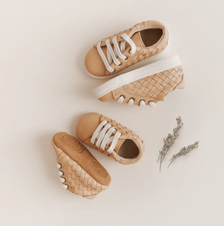 Woven Leather Sneaker - Honey (Mama)