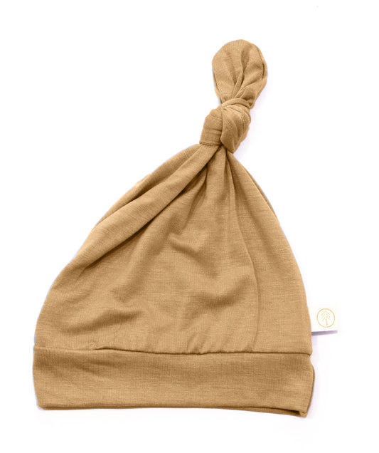 Bamboo Baby Top Knot Hat - Clay