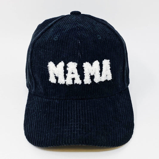 Corduroy Mama Ball Cap -Black