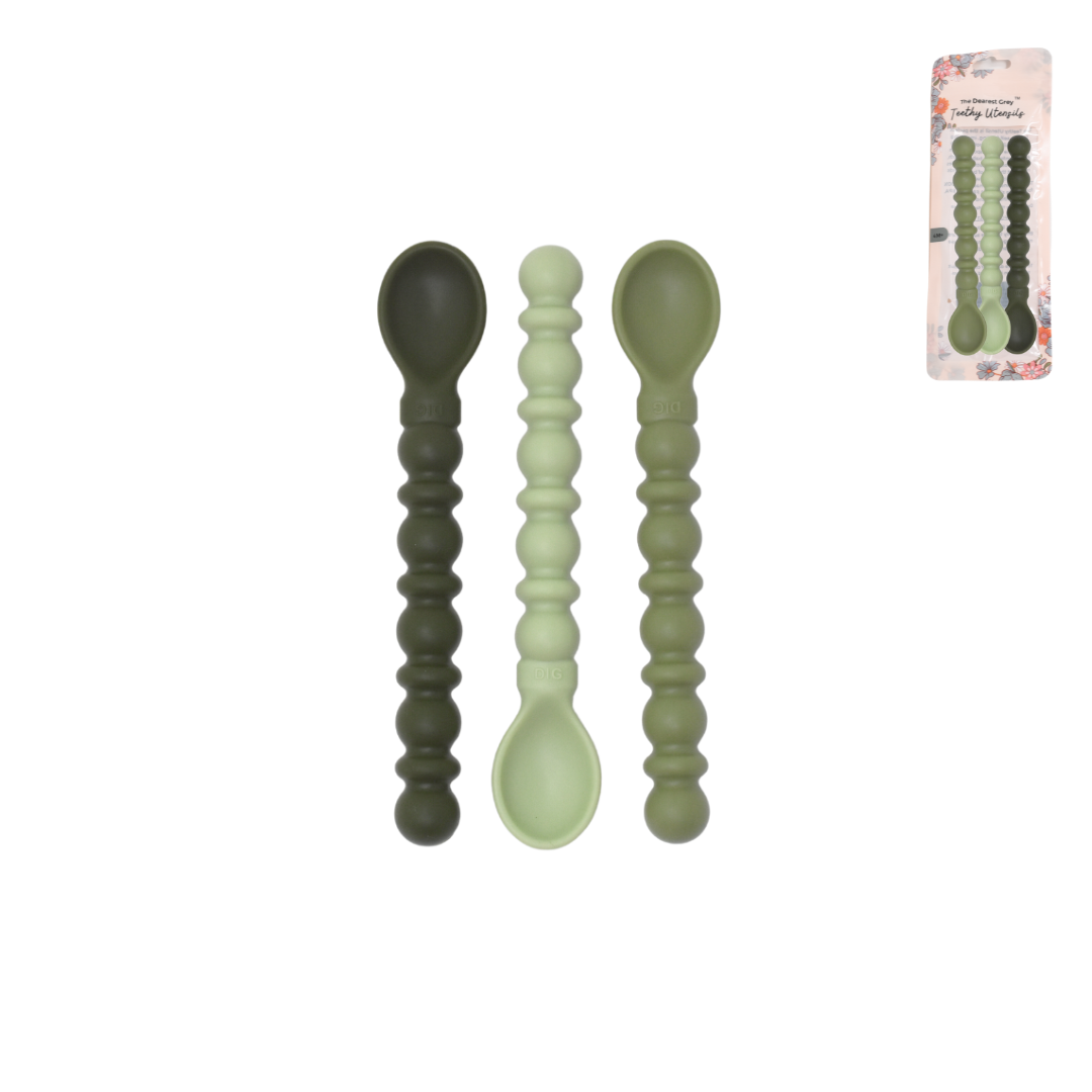 Silicone Teethy Utensil | Green Luck