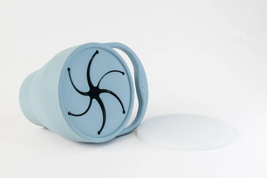Collapsible Snack Cup - Duck Egg Blue