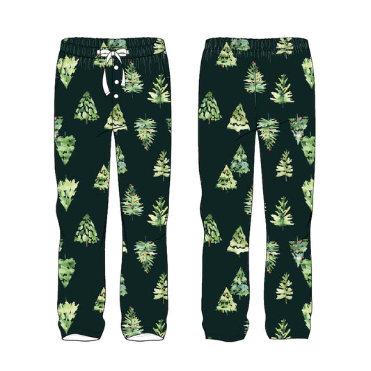 Emerald Christmas Trees - lounge pants