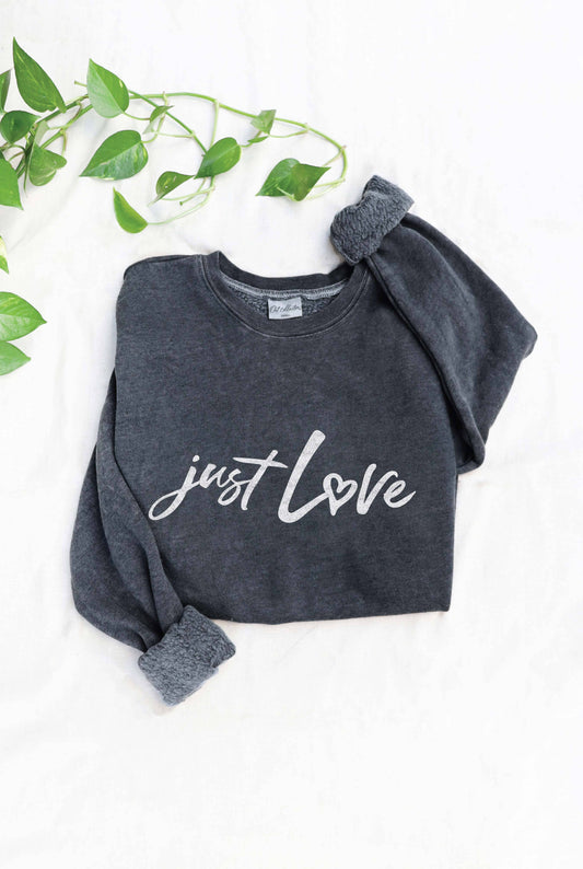 Just Love Mineral Washed Sweatshirt