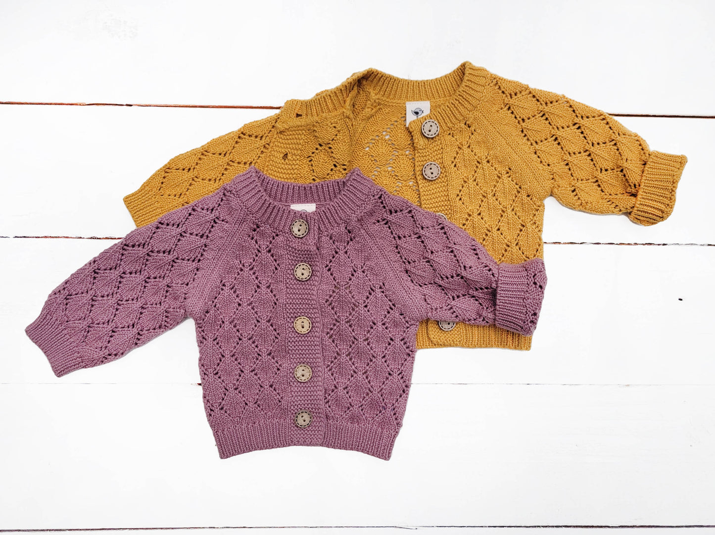 Knit Sweater Cardigan - Mustard