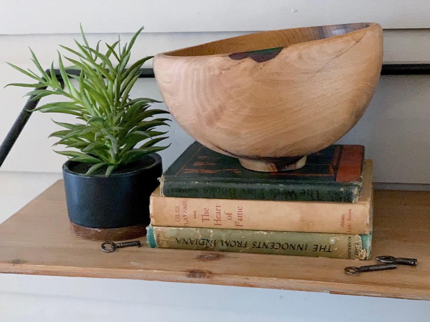 Wood Bowl - Black Locust Pedestal